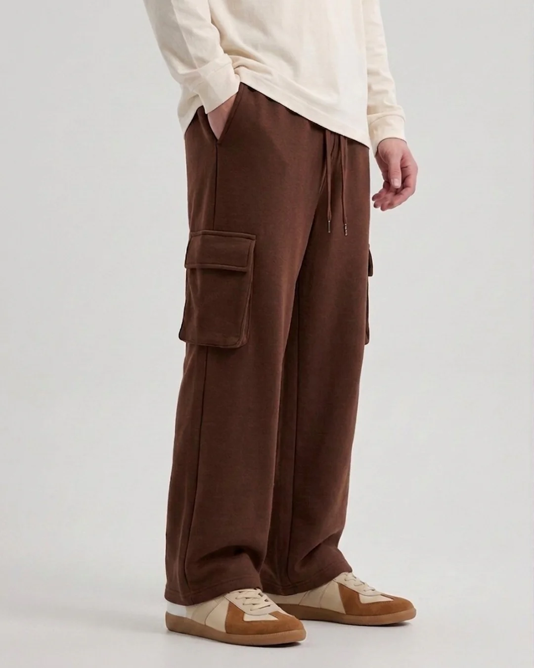 Chocolate Cargo Trouser β D16 - Image 2