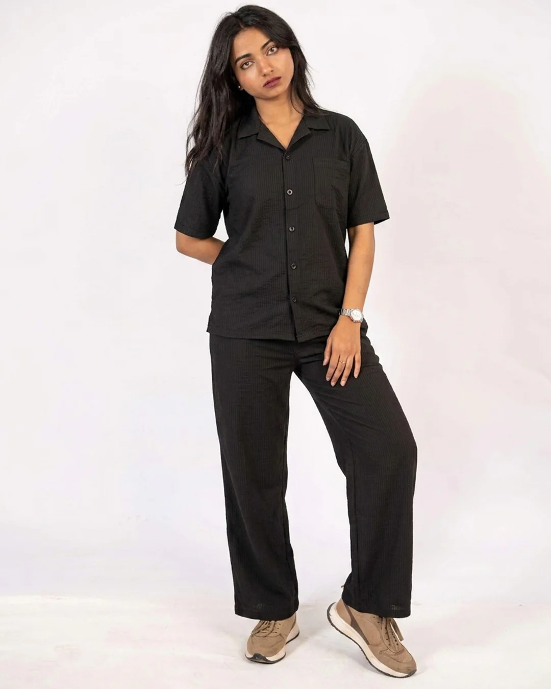 Classic Black Safari Tracksuit Set A3 - Image 3
