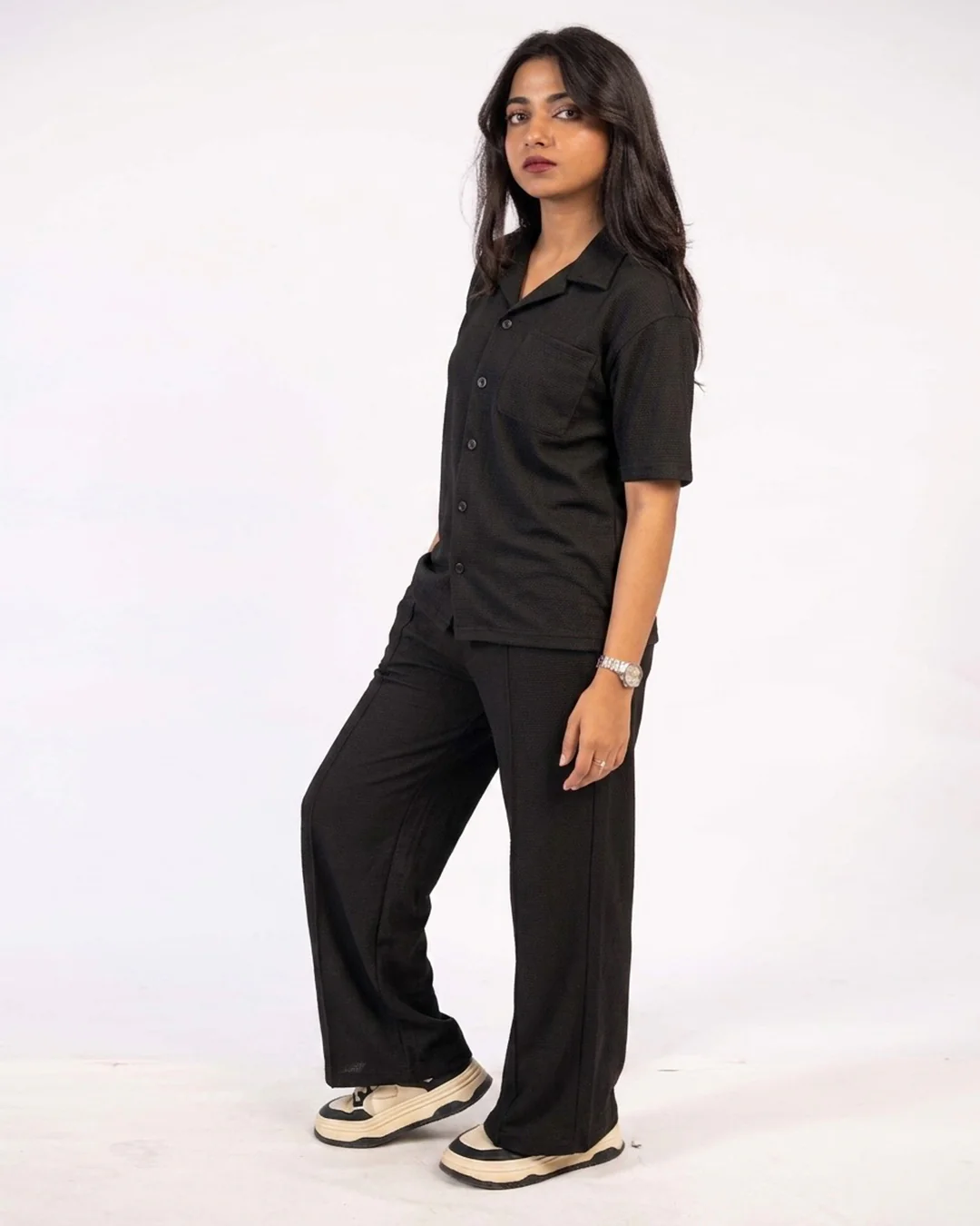Classic Black Safari Tracksuit Set A3 - Image 4