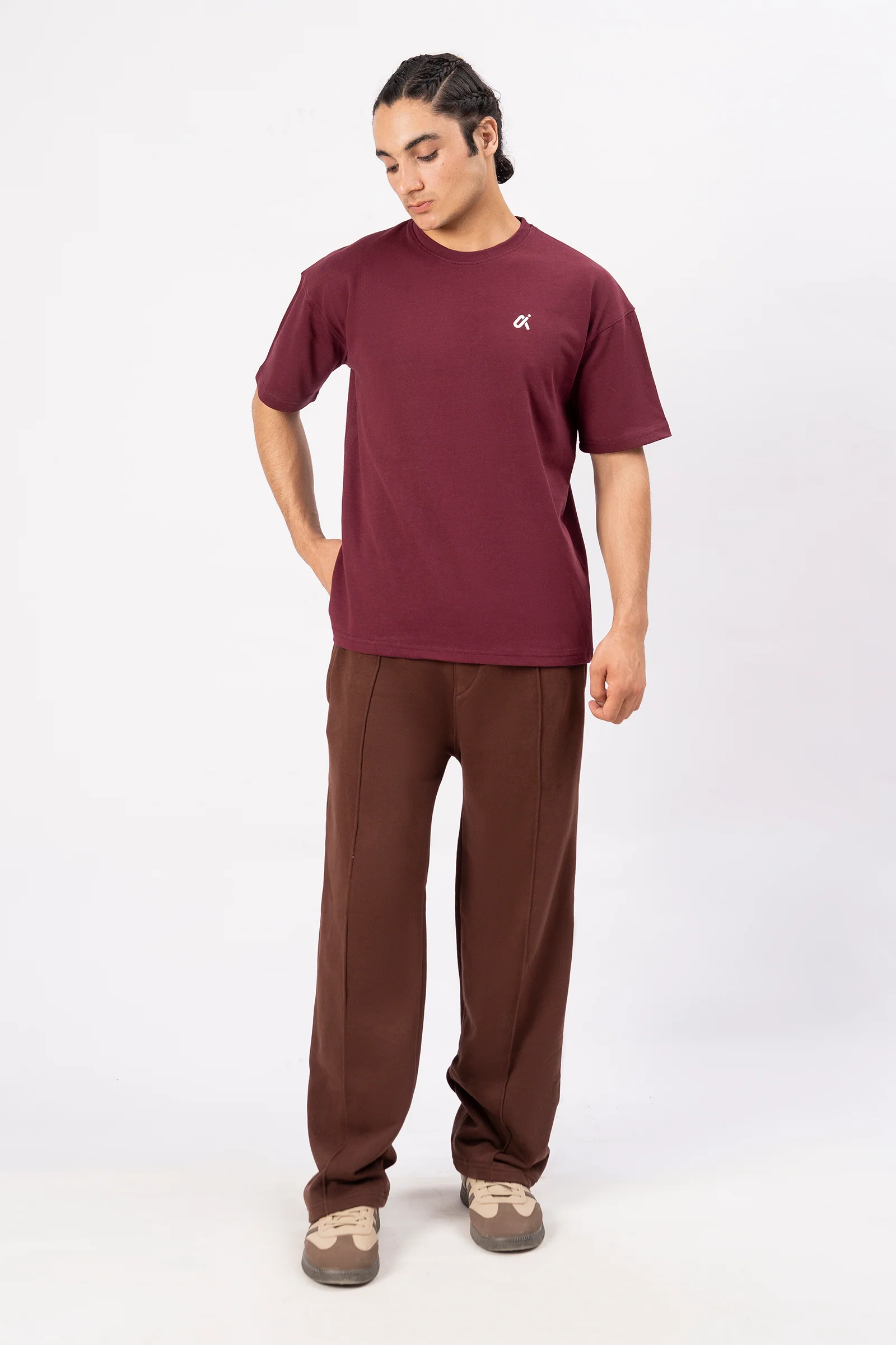 Essential Performance T-Shirt – Maroon T11 - Image 3