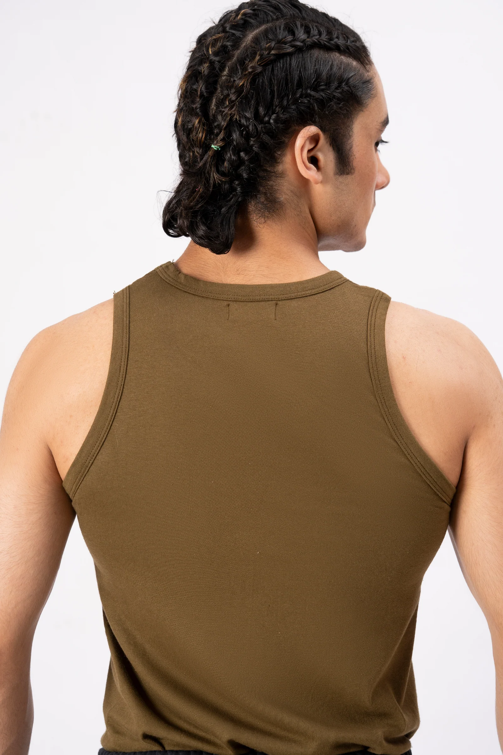 Essential Performance Tank Top – Olive A2 - Image 5