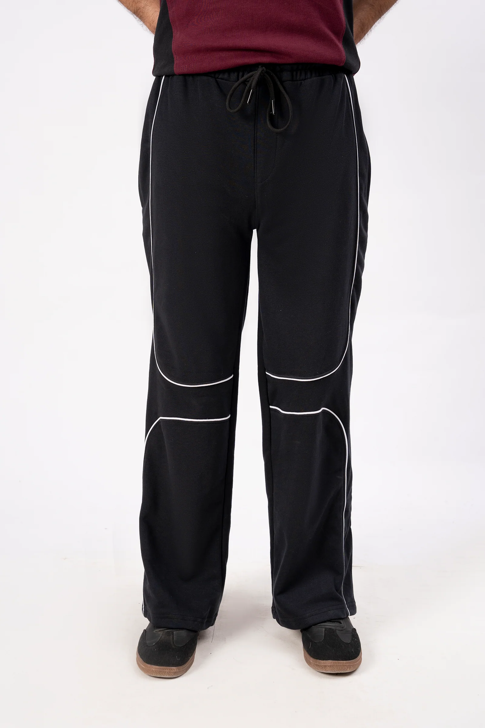 MEN's LOOSE FIT TROUSER - BLACK D6 - Image 3