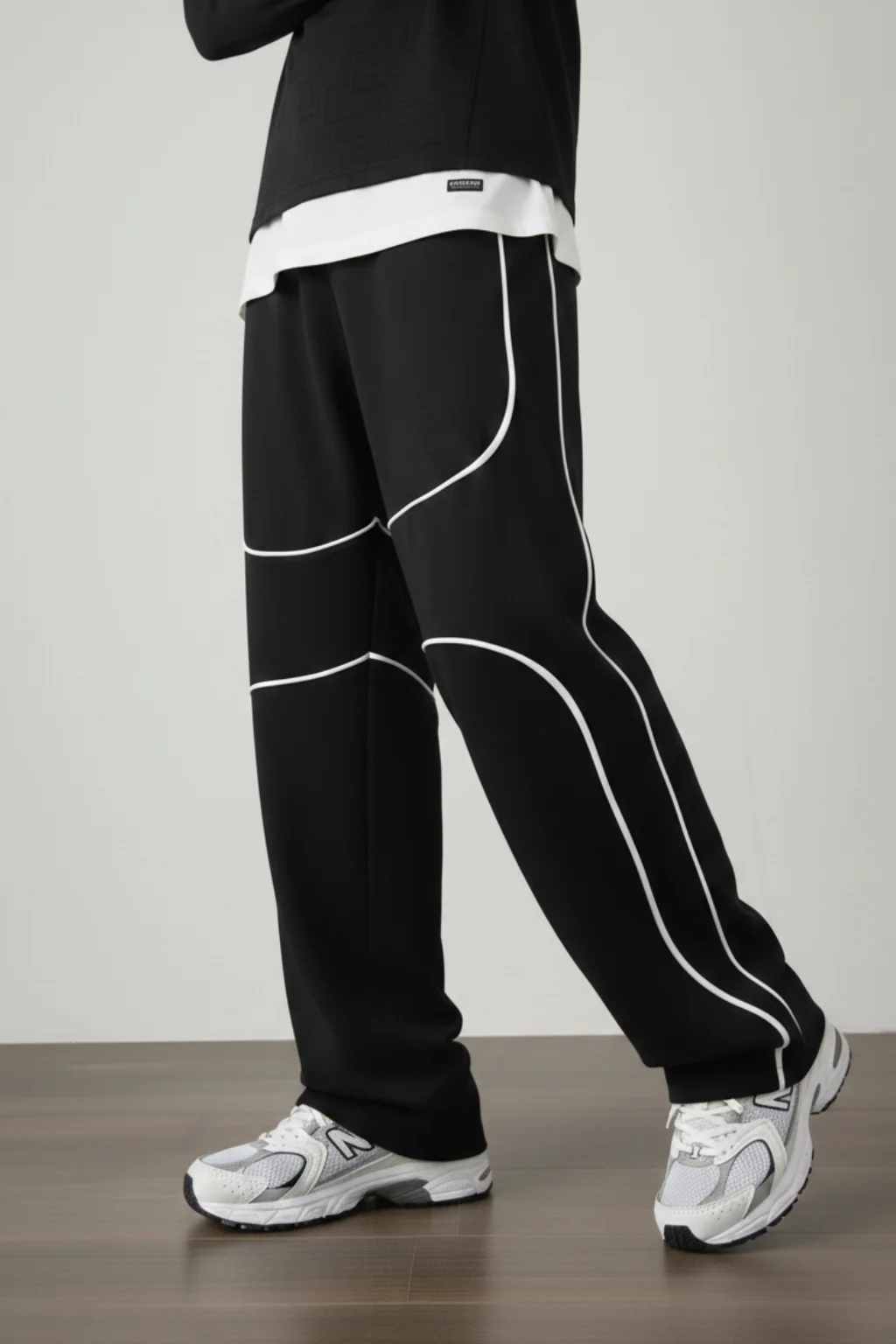 MEN's LOOSE FIT TROUSER - BLACK D6 - Image 7