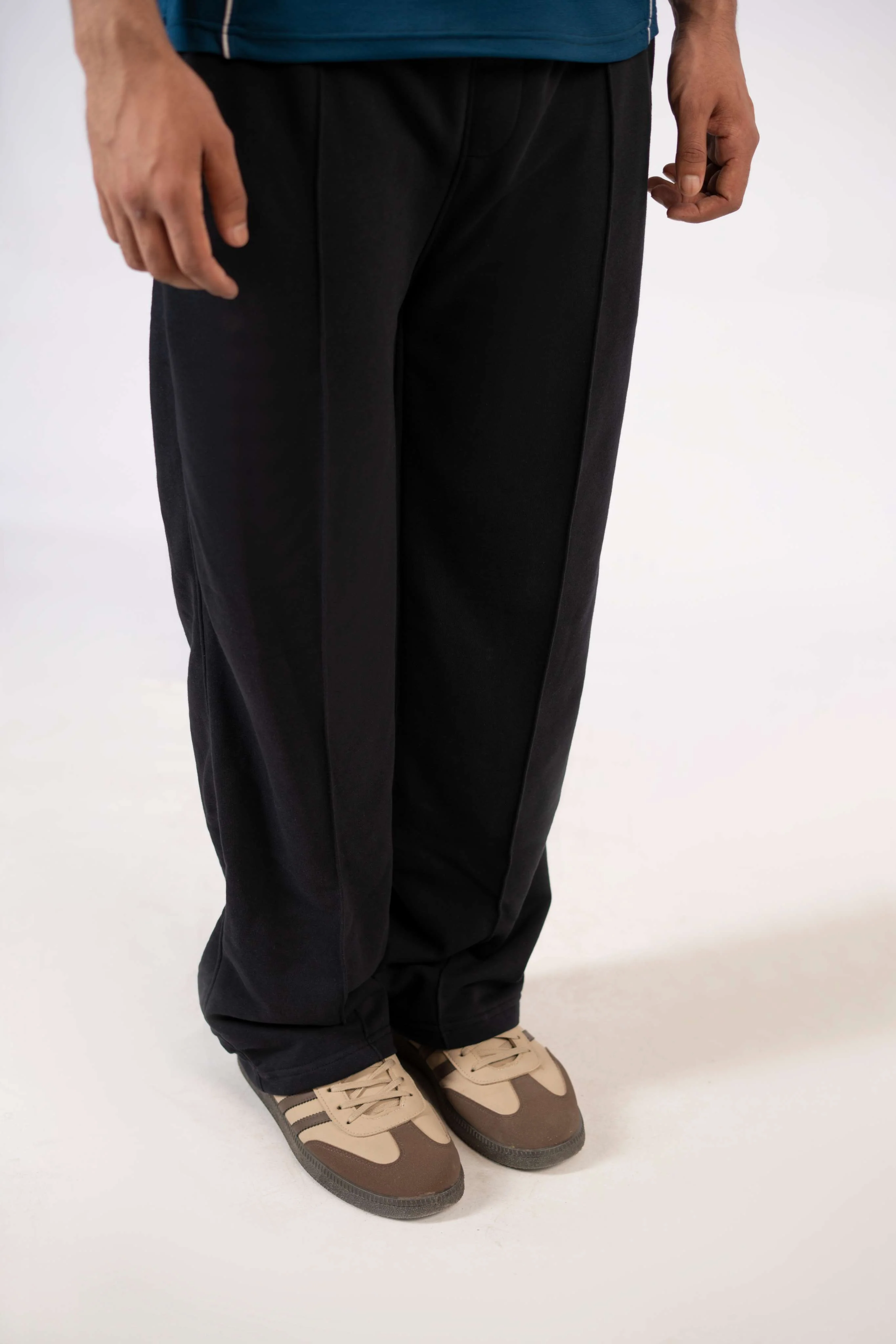 Men’s Relaxed Fit Trouser – Black D1 - Image 3