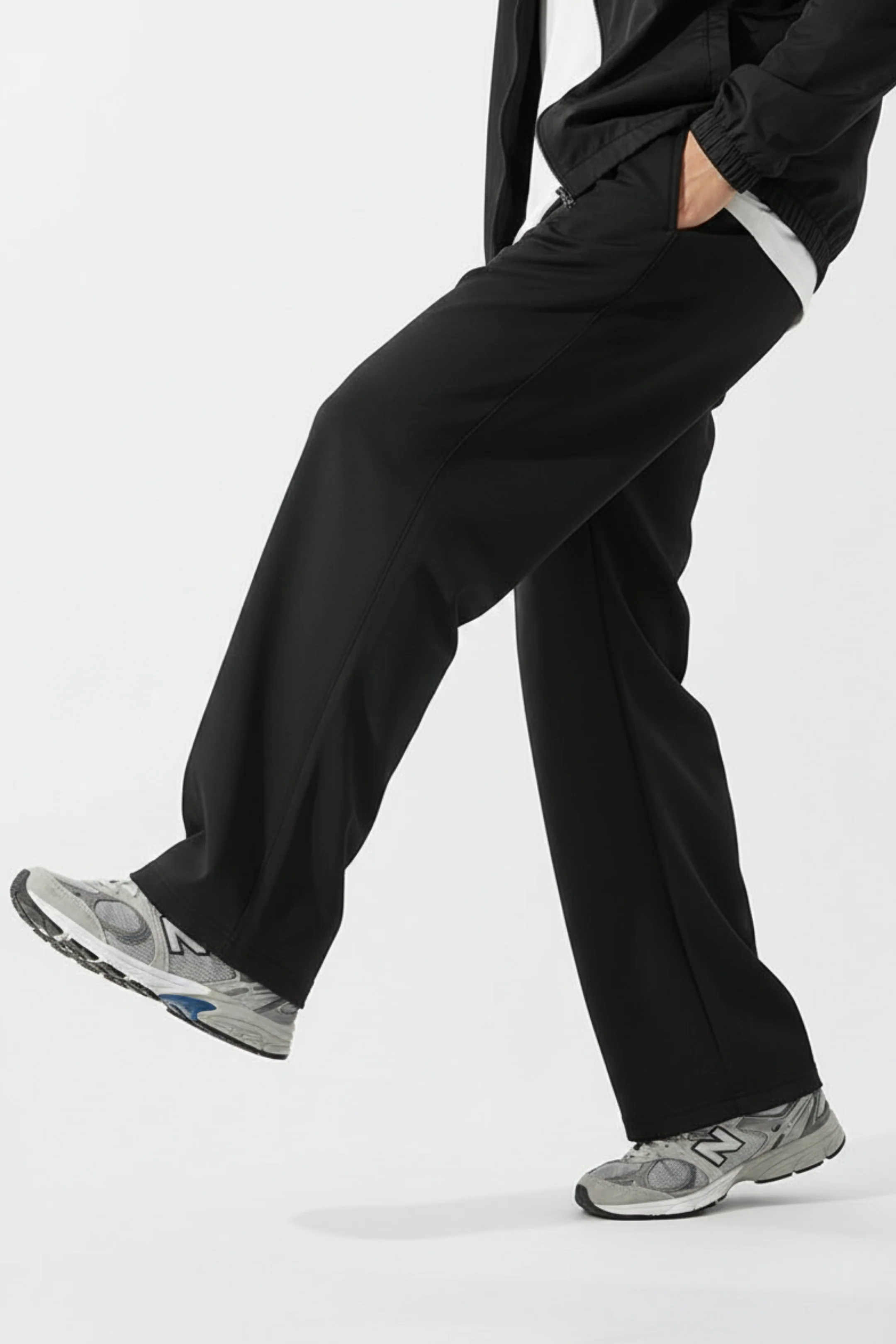 Men’s Relaxed Fit Trouser – Black D1 - Image 5