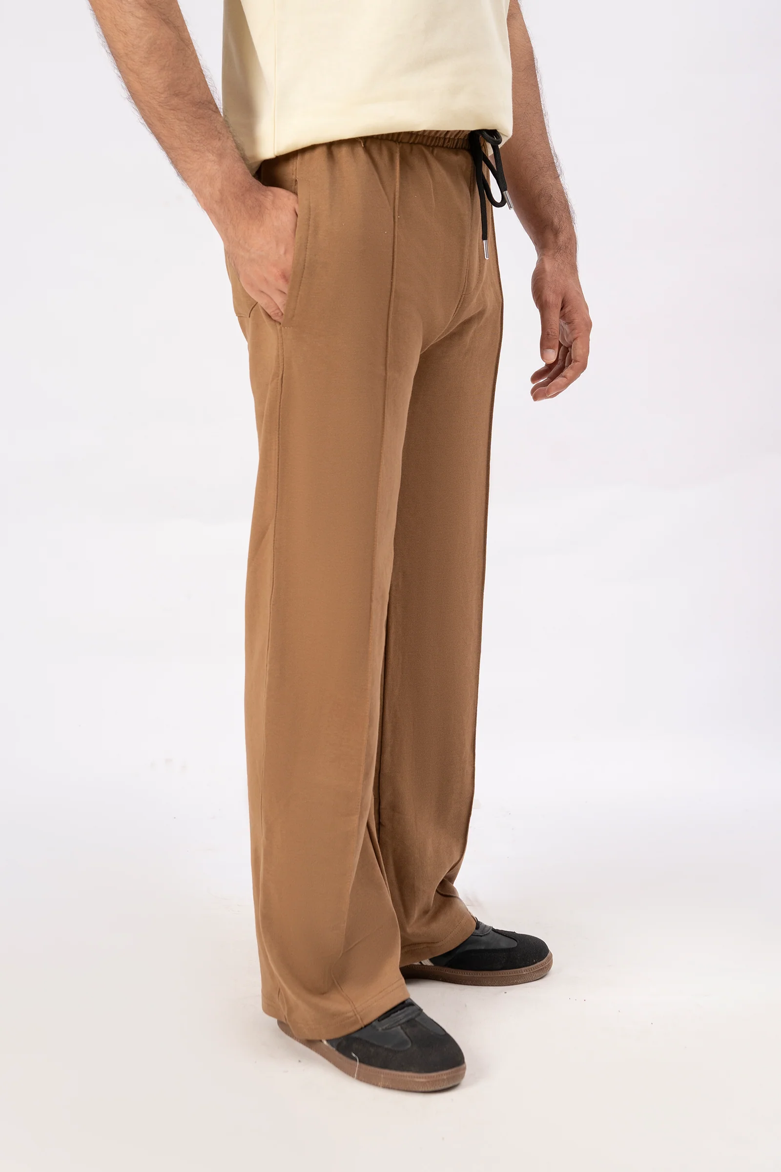 Men’s Relaxed Fit Trouser – Camel D3 - Image 3