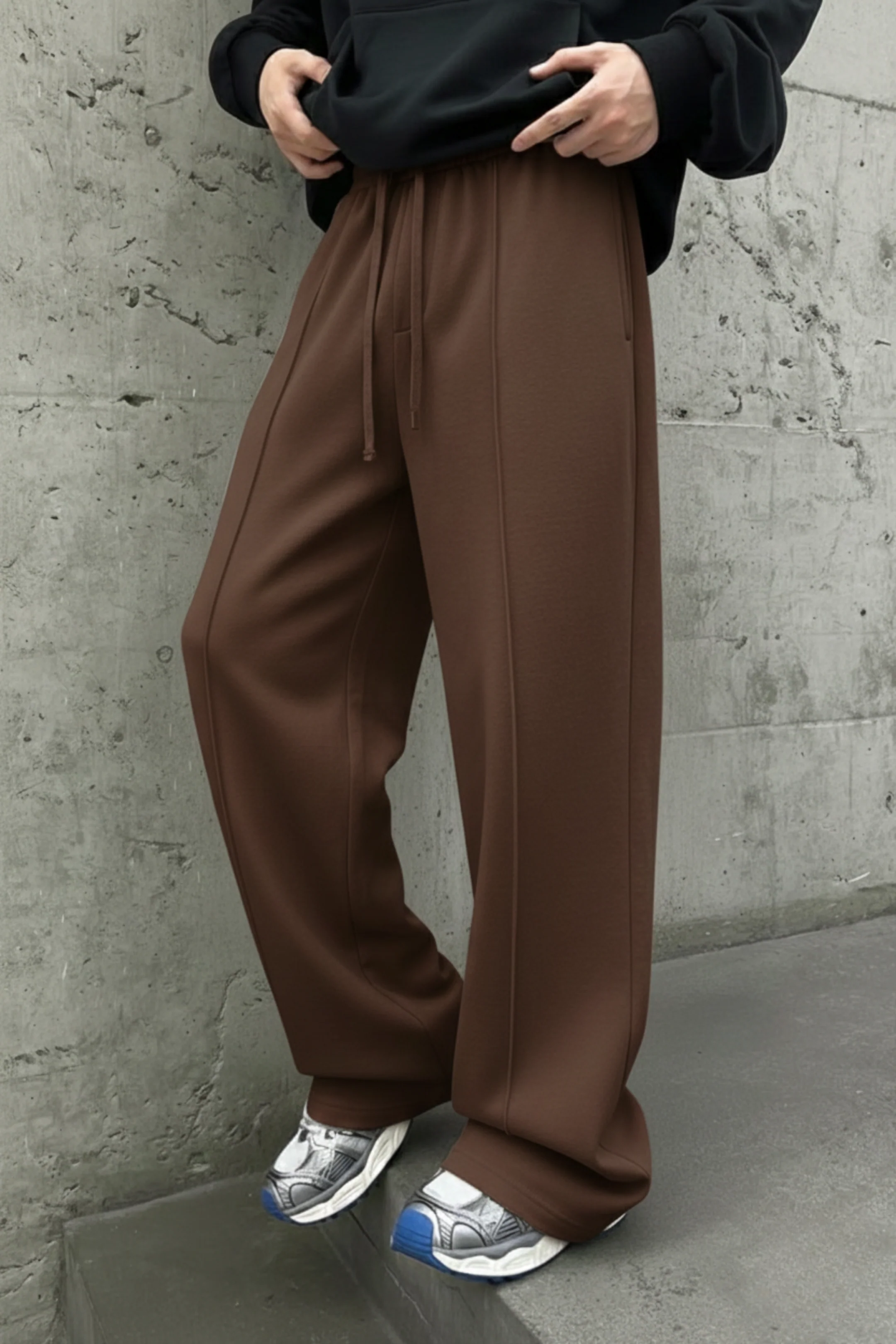 Men’s Relaxed Fit Trouser – Chocolate Brown D4 - Image 2