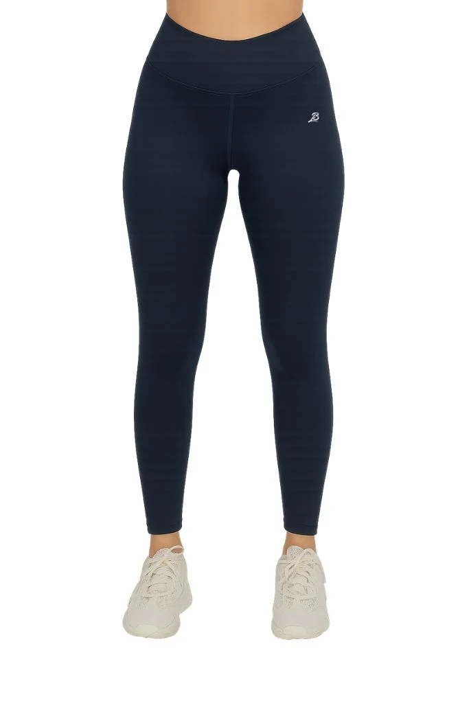 Pack of 2 Premium Slim Fit Tights + Free T-Shirt (Navy Blue & Black) E5 - Image 3