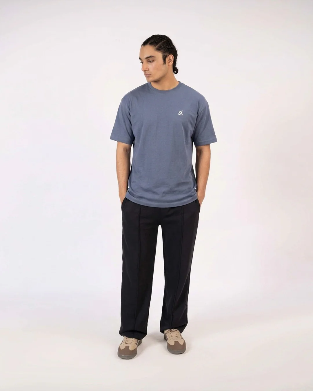 Grey Logo T-Shirt T12 - Image 3