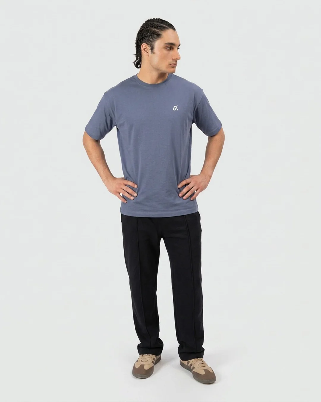 Grey Logo T-Shirt T12 - Image 4