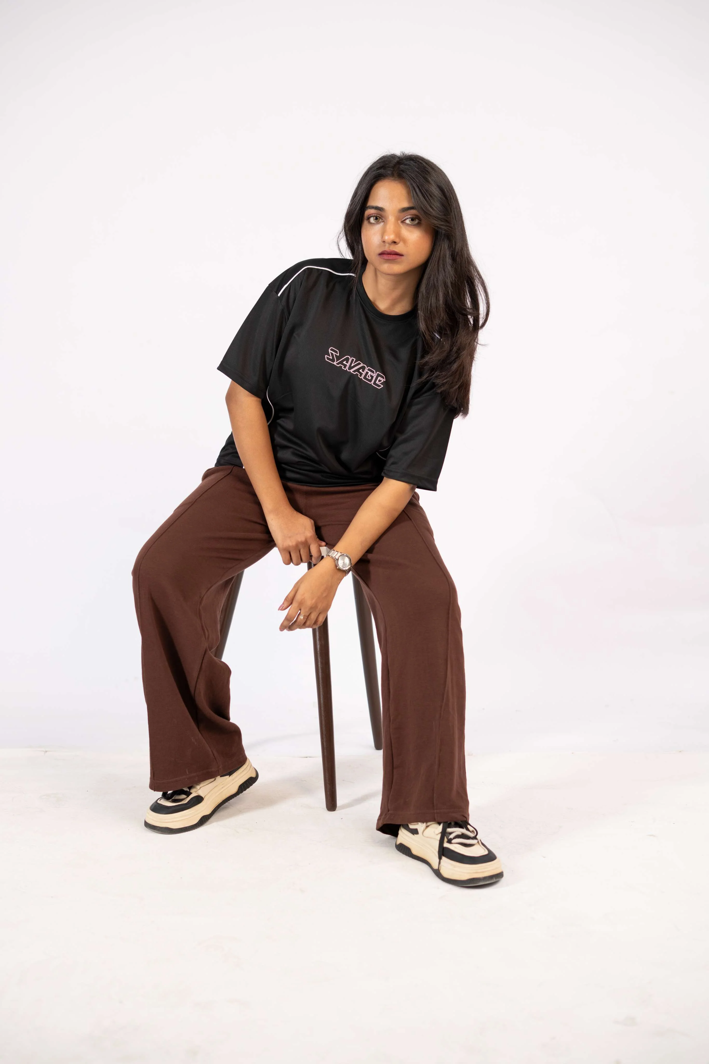 Relaxed Fit Lounge Trousers – Brown J1 - Image 2