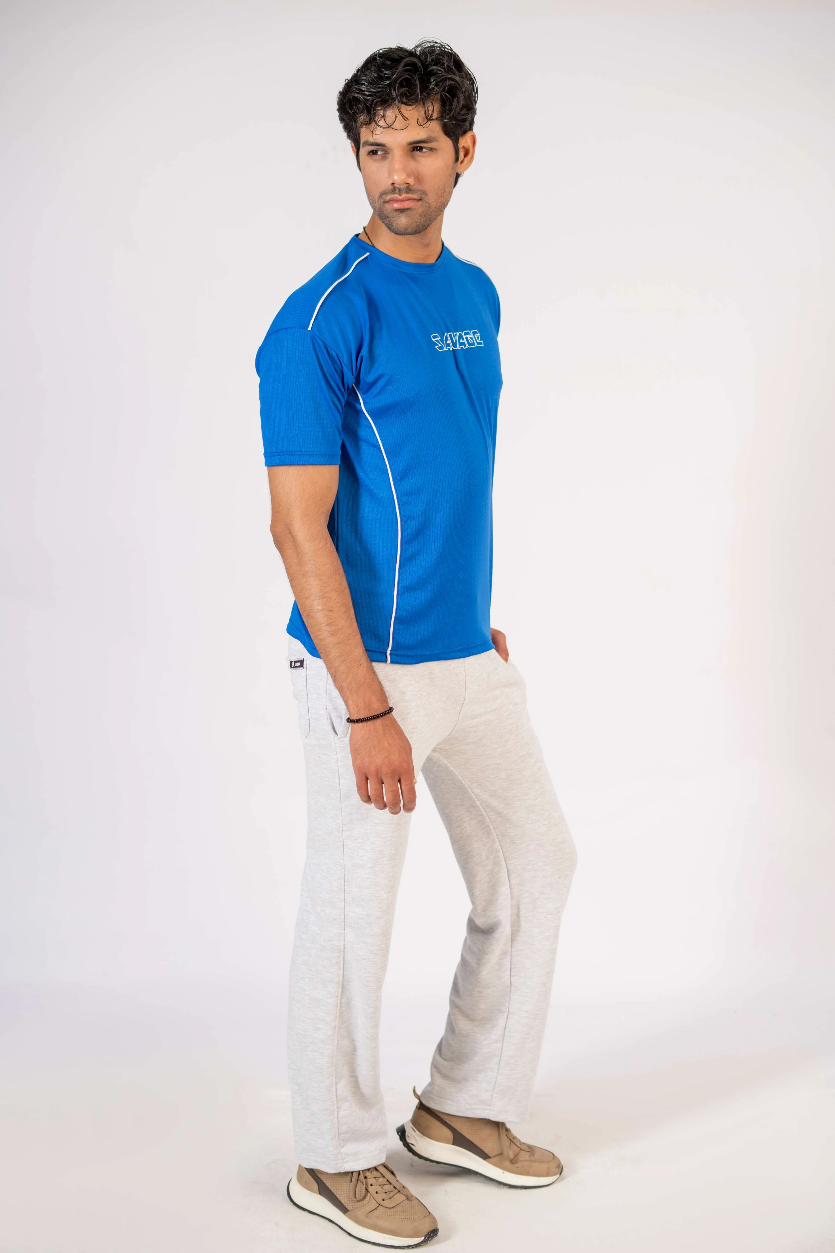 Savage Performance Mesh T-Shirt – Electric Blue T5 - Image 5
