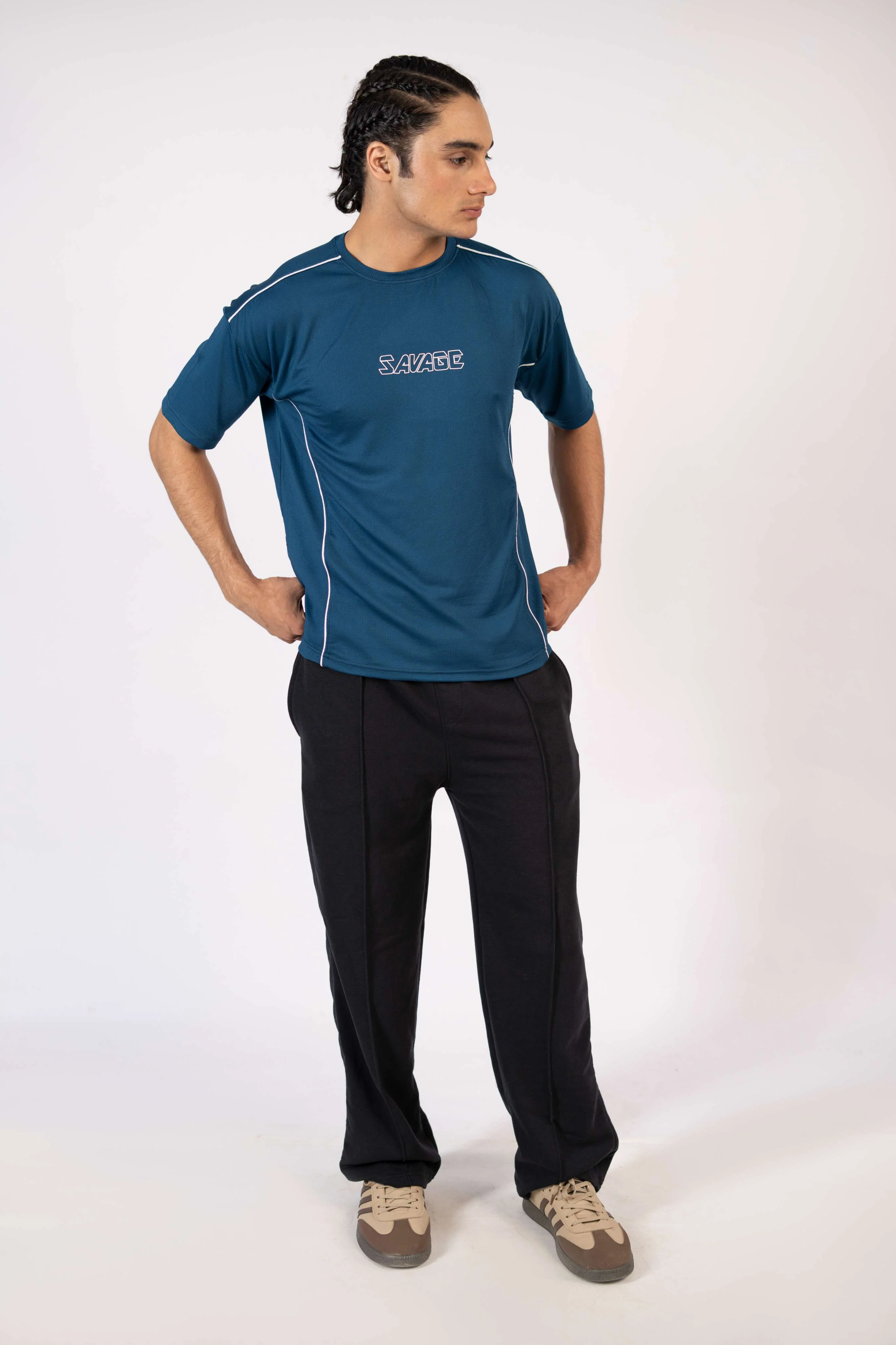 Savage Performance Mesh T-Shirt – Teal T2 - Image 5