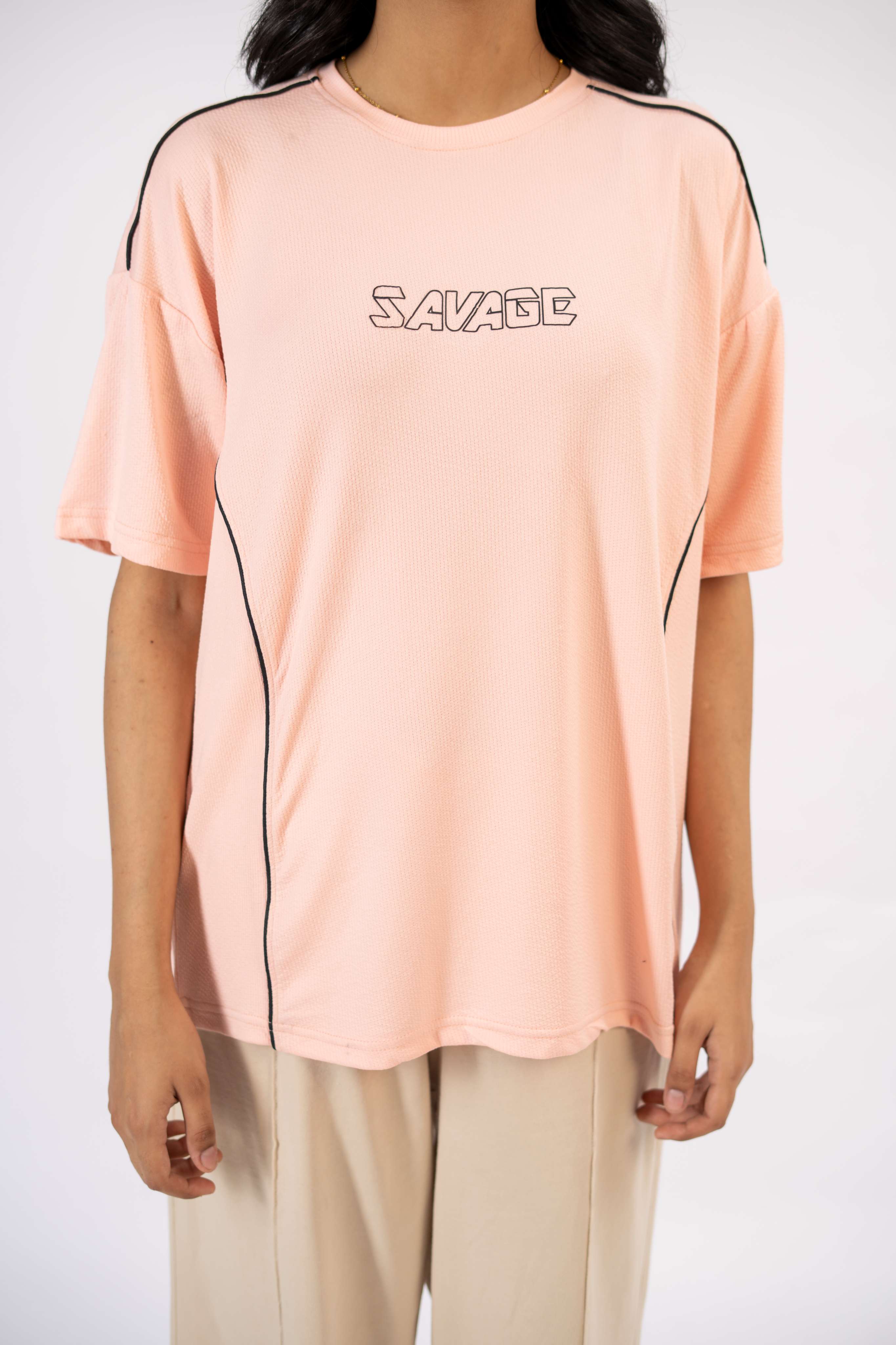 Savage Performance Tee – Blush Pink S3 - Image 5