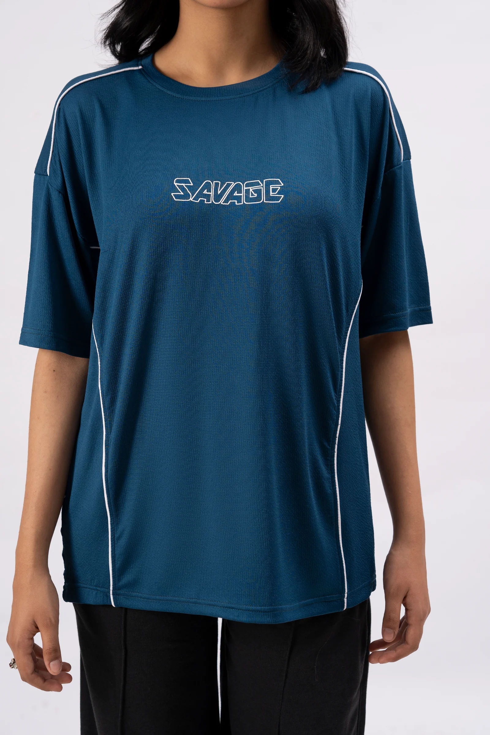 Savage Performance Tee – Deep Teal S10 - Image 3