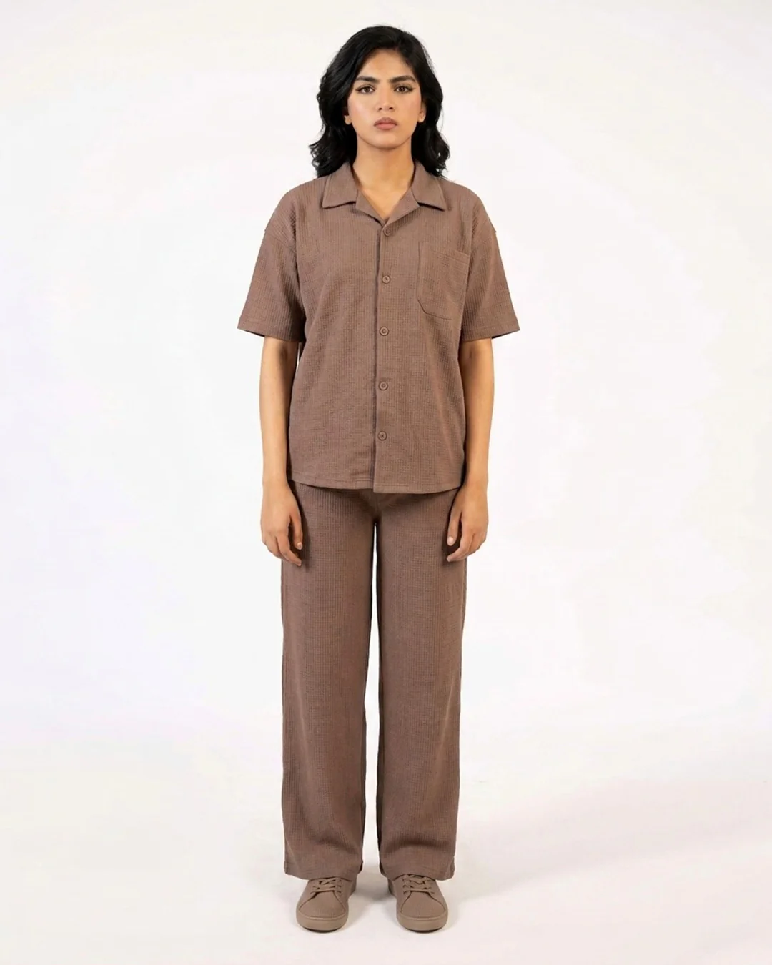 Mocha Brown Safari Tracksuit Set A1 - Image 3